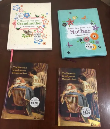 Álbuns/scrapbooks de lembranças