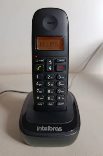 Telefone sem Fio, Intelbras, TS2510, Preto, Novo.
