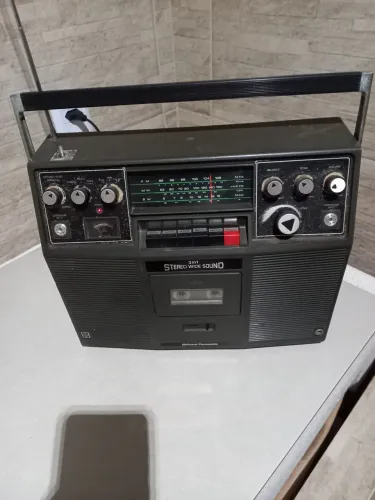 Rádio Gravador National Panasonic stereo Play Unit SH 74 Wide Sound