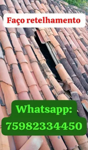 Trabalho com retelhamento de casa 
