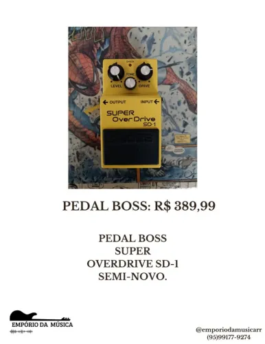 Varios Pedais Boss Semi-Novo