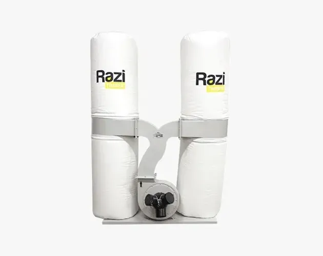 COLETOR DE PO RAZI 2RESATORIOS 307LT 3CV 3 ENTRADAS 220/380T RZ-CPT3T2 