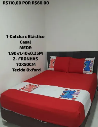 Jogos de cama casal com elástico 