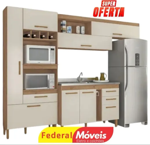 Armário para Cozinha Completo - Novo, Moderno e de Qualidade!