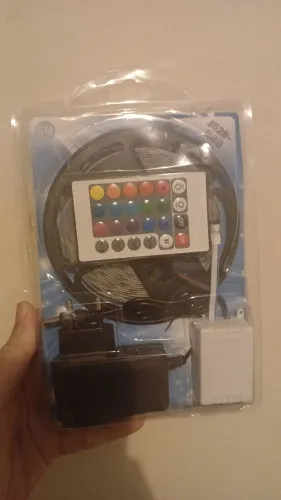 Fita led 5 metros Colorida 12 volts completa