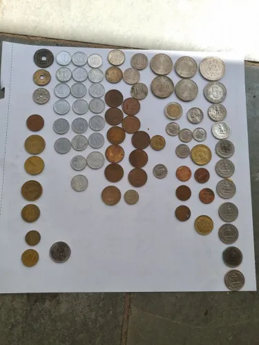Coleção de moedas antigas