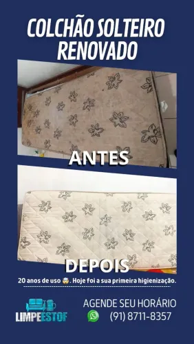 Higienização de Colchão Solteiro