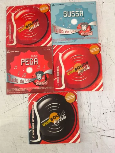 Mini CD COCA-COLA 5 unidades KIT PROMOCIONAL PARA colecionadores
