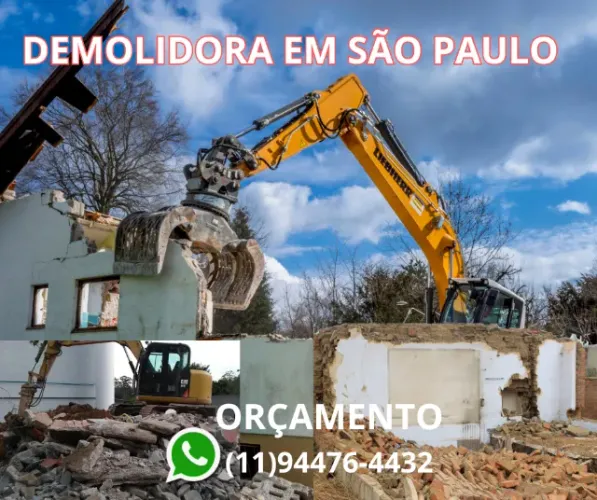 Demolição de casas e prédios em Alto de Pinheiros