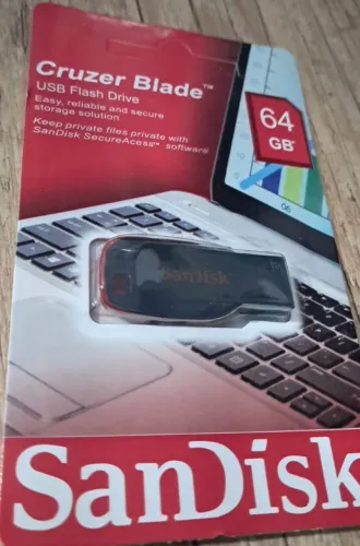 [Novo] Oportunidade! Pen Drive 64GB SanDisk Original. Últimas Unidades