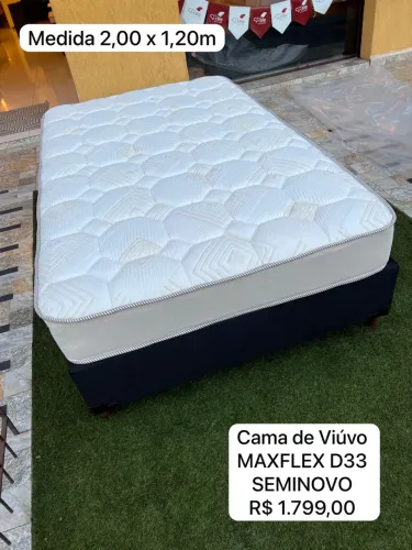 Cama de Viúvo Maxflex D33 Seminova - 2,00 x 1,20m