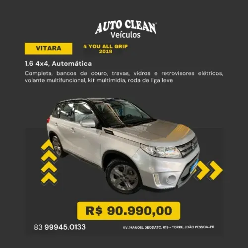 Vitara 4 you All Grip - 2019 - 1.6 4x4, Automática