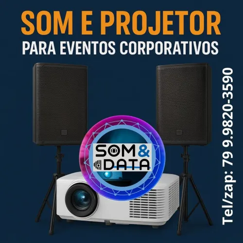 Aluguel de Som e Projetor para Eventos Corporativos - SOM&DATA