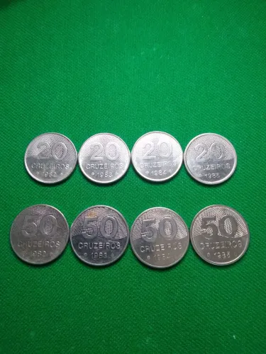 Moedas antigas cruzeiros 