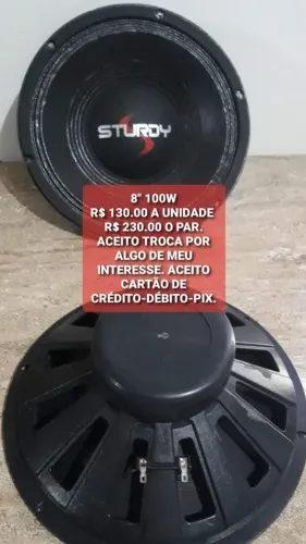 Alto-falante Sturdy 8" 100W