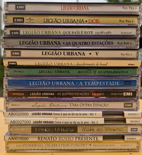 Discografia Legião Urbana Completa em CDs + LPs e K7 | Rock Nacional Brasileiro<br>