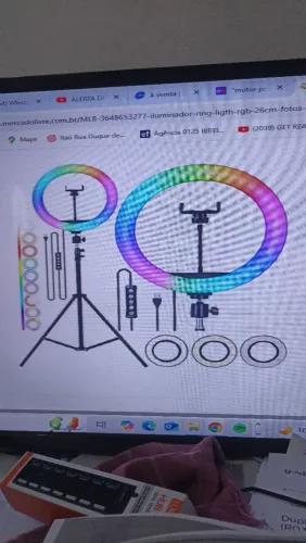 Ring Light Profissional com Tripé - Iluminação Perfeita!