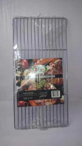 grelha folha grande churrasco peixe linguiça carne 59x29cm id-6758g