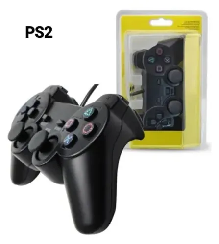 Controle para Playstation 2 Sem fio e com fio Novo
