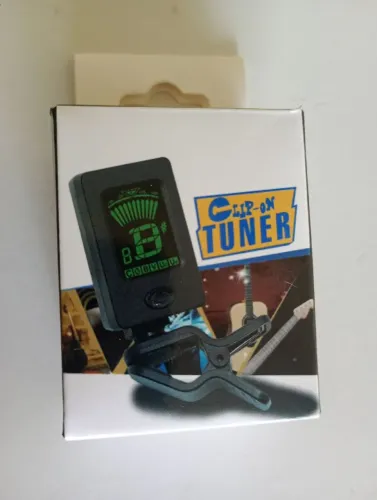 Afinador Cromático Clip-On para Instrumentos Musicais