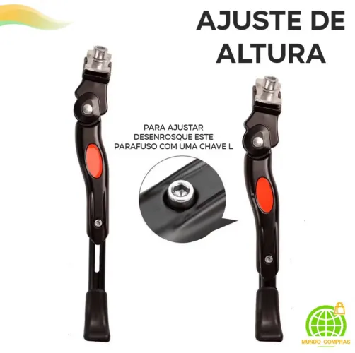 Ajuste de Altura para Descanso de Bicicleta - Fácil Instalação
