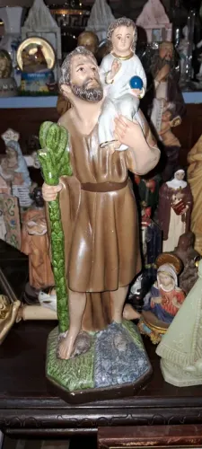 Imagem São Cristóvão com o Menino Jesus