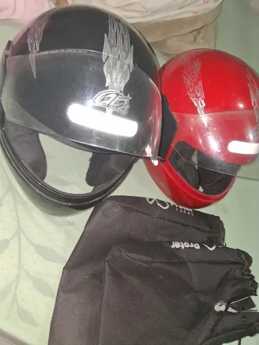 Capacetes 58 e 60 luva para guidão