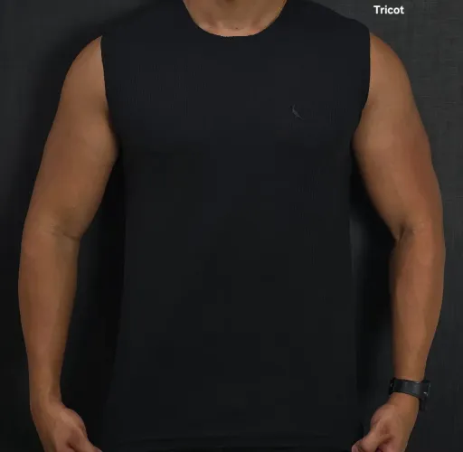 Camiseta Regata Alfaiataria RSV- estilo canelada coleção Natal-Reveillon