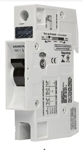 Disjuntor unipolar Siemens antigo 50,63,70 amperes