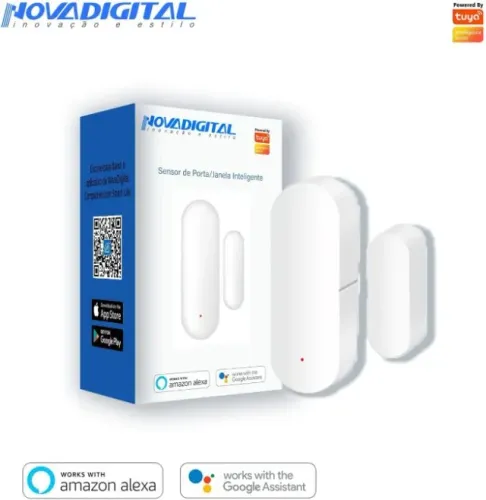 Sensor de Porta e Janela Wi-Fi Inteligente Nova Digital - Alexa / Google Home