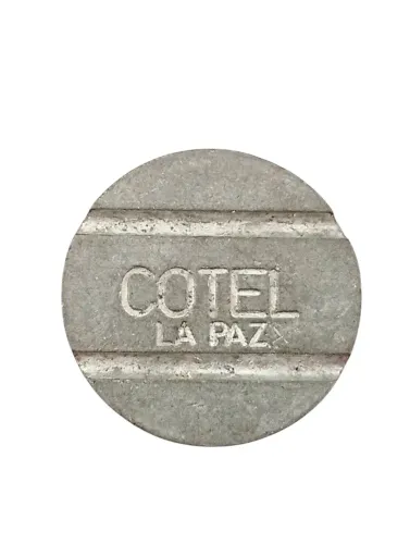 Ficha antiga Boliviana cotel La Paz