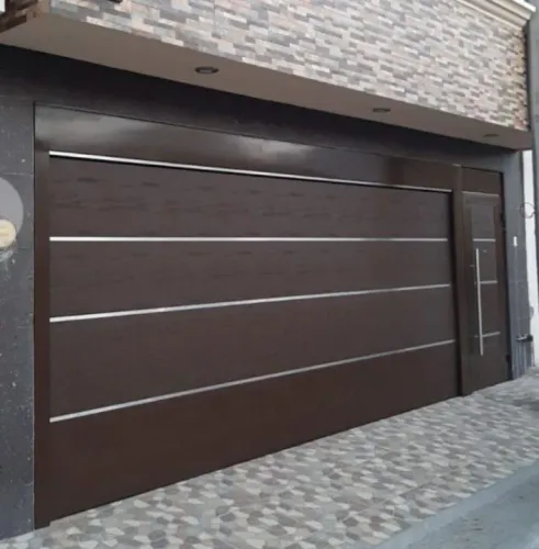 Portão de Garagem moderna em Alumínio lumínio