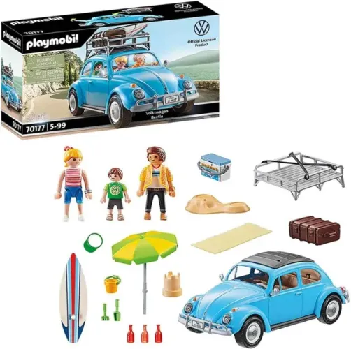 Playmobil Volkswagen Beetle Fusca Azul  