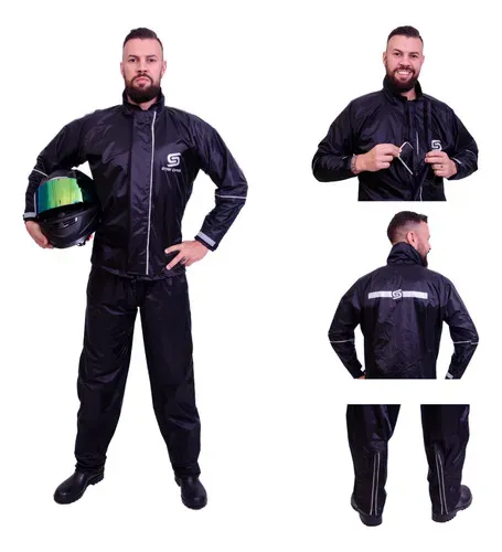 Capa De Chuva Nylon Motoboy Motoqueiro Frio Impermeável