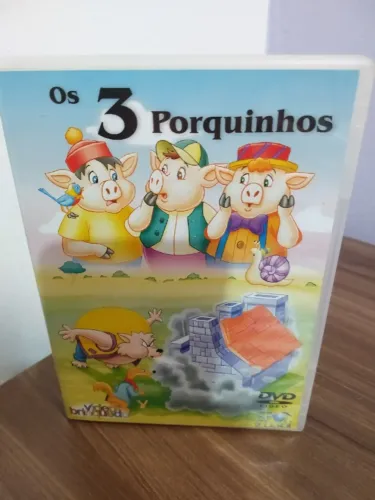DVD Infantil OS 3 Porquinhos em Português