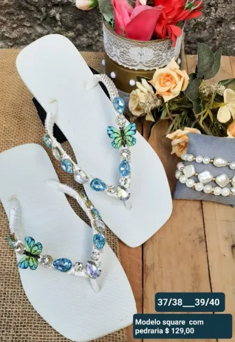 Havaiana decorada 
