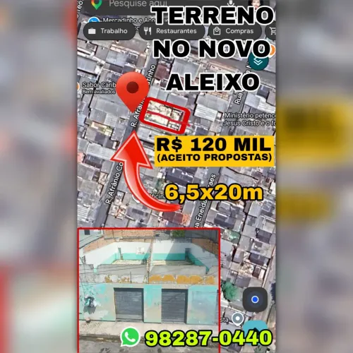 TERRENO NO NOVO ALEIXO