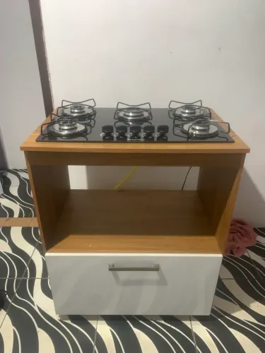 Armário para cooktop 5 bocas 
