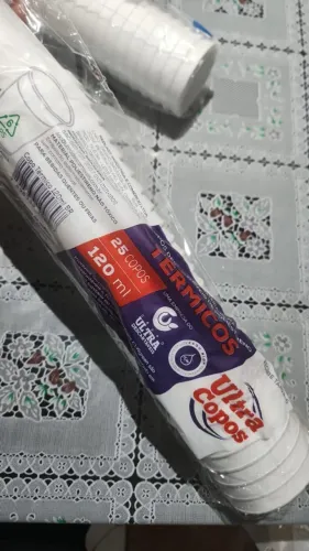VENDO - Pacotes de Copos Térmico de Isopor - Copobras 120 ml com 25 unidades cada pacote
