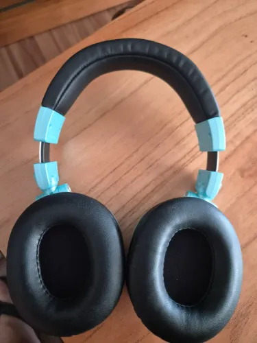 Fone Audio-Technica ATH-M50x Ice Blue Edição Limitada - Completo Impecável