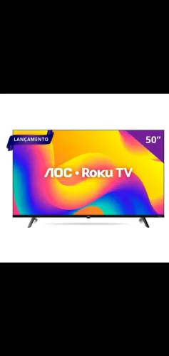 Smart TV AOC 50 polegadas 4k Led Nova.