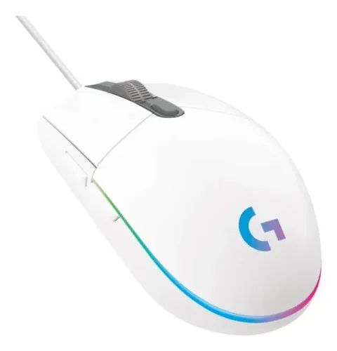 Mouse Ótico para Jogos Logitech G203 LIGHTSYNC Branco