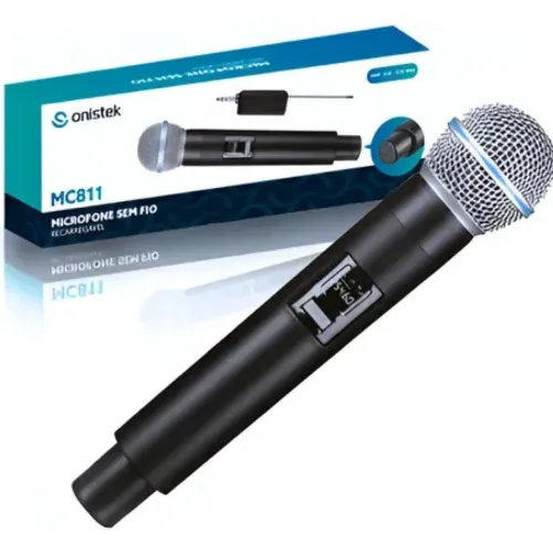 Microfone sem fio Recarregável