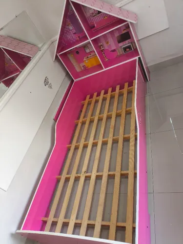 Cama infantil Casinha Rosa