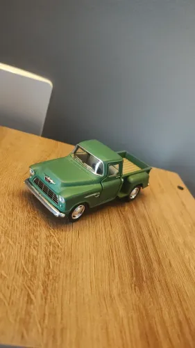 Miniatura Metal Chevrolet Chevy Stepside Verde 1955 Kt5330dm