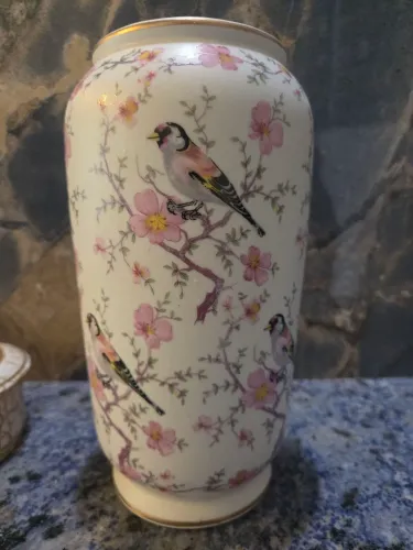Vaso de porcelana vintage fabricado pela IBIS Aveiro (Portugal)