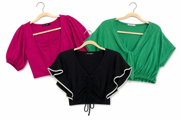 3 Blusas Femininas Doce Trama - Tam. 46/G | Excelente Estado