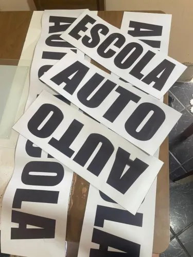 Adesivo imã para prova do Detran