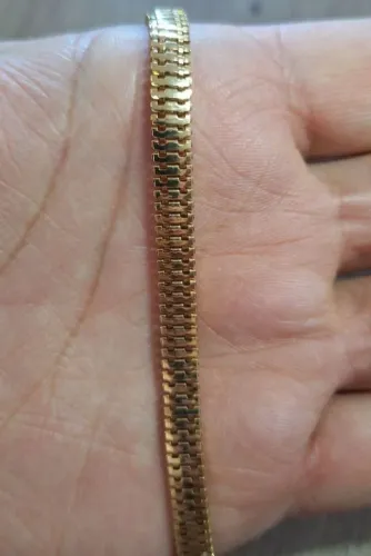 Colar lacraia dourado