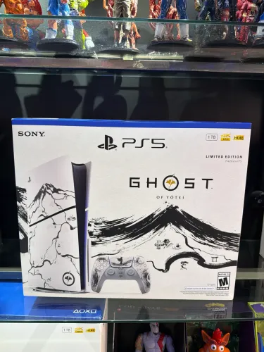 Bundle Console PlayStation 5 com leitor - Ed. Limitada Ouro Ghost of Y?tei